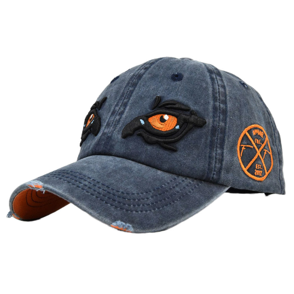 Wholesale Cotton Eagle Eye Three-dimensional Embroidery Baseball Cap